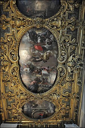 Peintures de Véronèse dans la chapelle du Rosaire