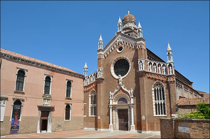Façade de l'église de la Madonna dell'Orto