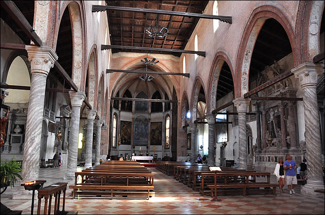 Intérieur de l'église de la Madonna dell'Orto
