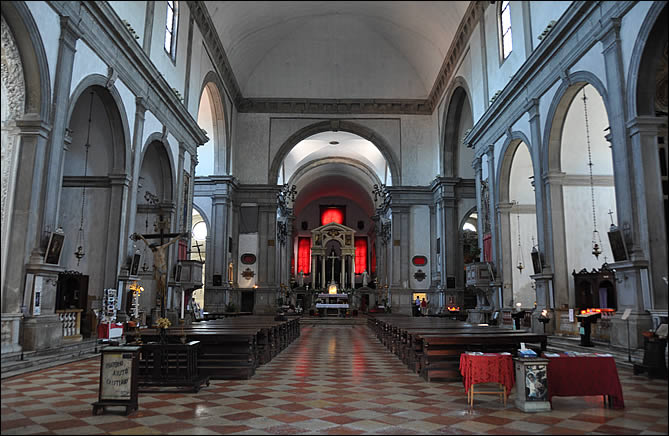 La nef de San Francesco della Vigna