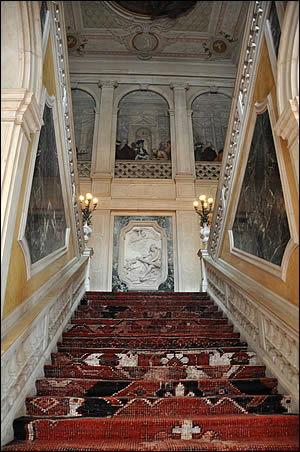 L'escalier d'honneur du palazzo Grassi