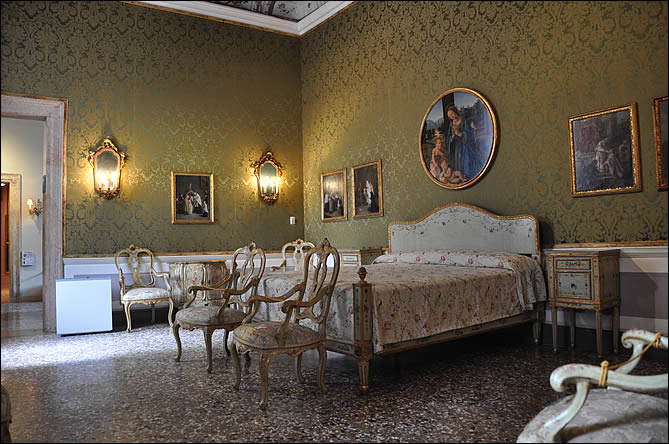 La chambre à coucher du palazzo Querini Stampalia