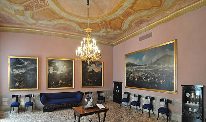 Salon avec meubles de Giuseppe Jappeli
