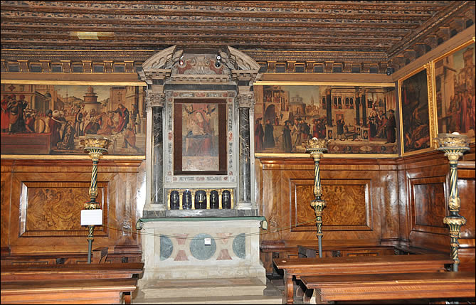 La salle des Dalmates de la Scuola di San Giorgio dei Schiavoni