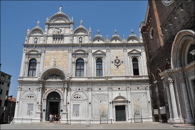 Façade de la Scuola Grande di San Marco