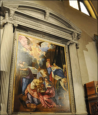 La naissance de Saint Jean Baptiste par le Tintoret